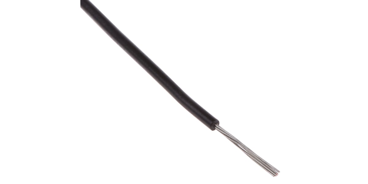 Product image for UL1429 Hook-Up wire 28AWG Black 100m