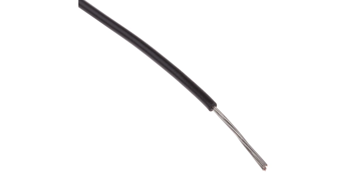 Product image for UL1429 Hook-Up wire 26AWG Black 100m