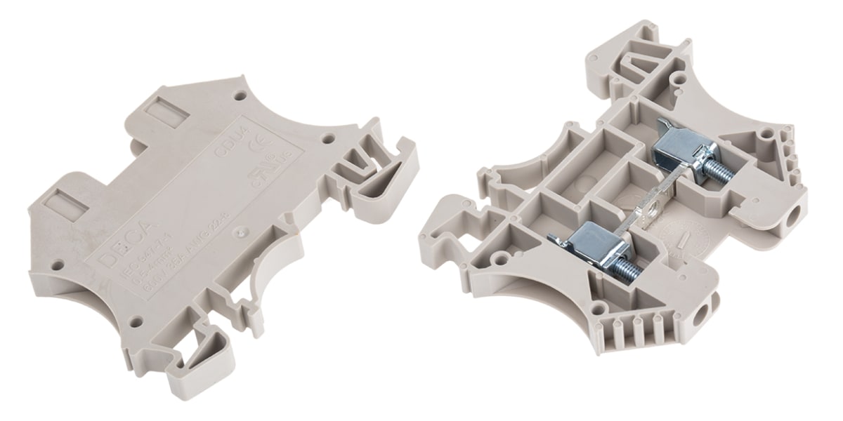 Product image for Screw Clamp Terminal Blocks, 4sq.mm