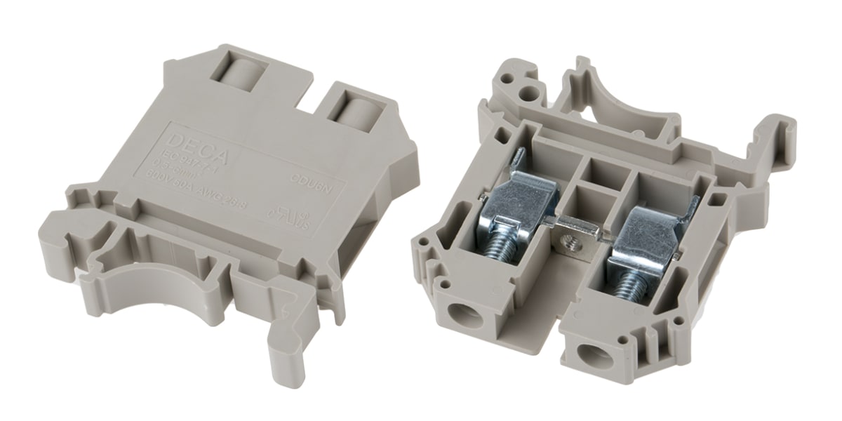 Product image for Din Rail mini Terminal Blocks, 6sq.mm