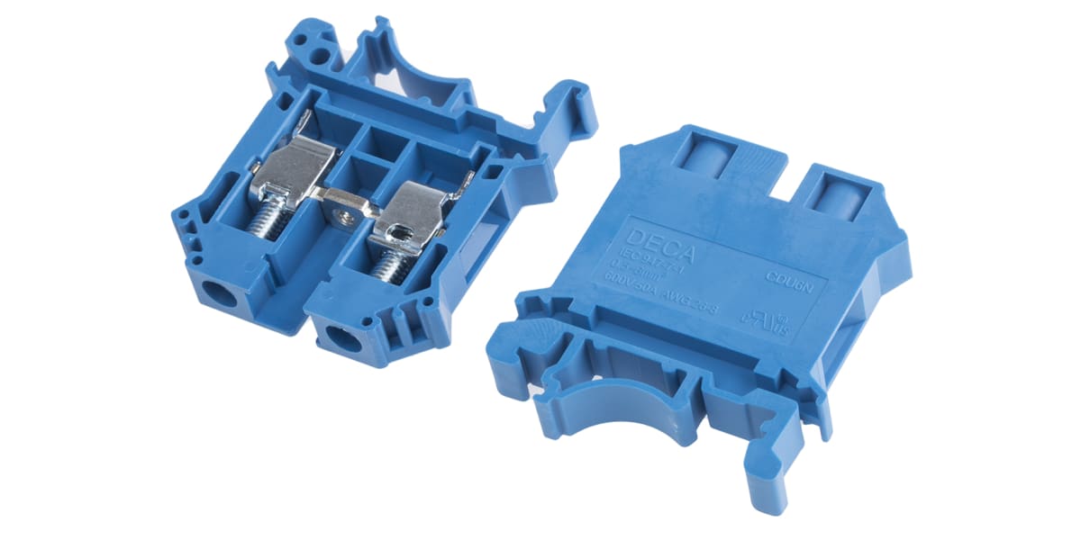 Product image for Din Rail mini Terminal Blocks, 6sq.mm