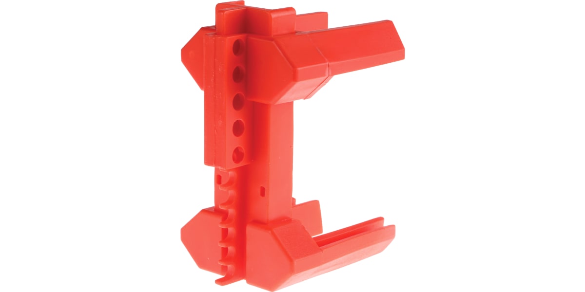 Product image for RS PRO 4 Lock PP Ball Valve Lockout, 63.5mm Attachment Point