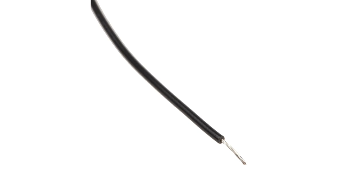 Product image for UL1569 Hook-Up wire 26AWG Black 100m