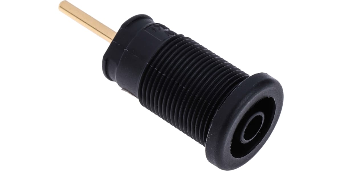 Product image for Hirschmann Test & Measurement Black Female Banana Socket - Solder Termination, 1000V ac/dc, 24A