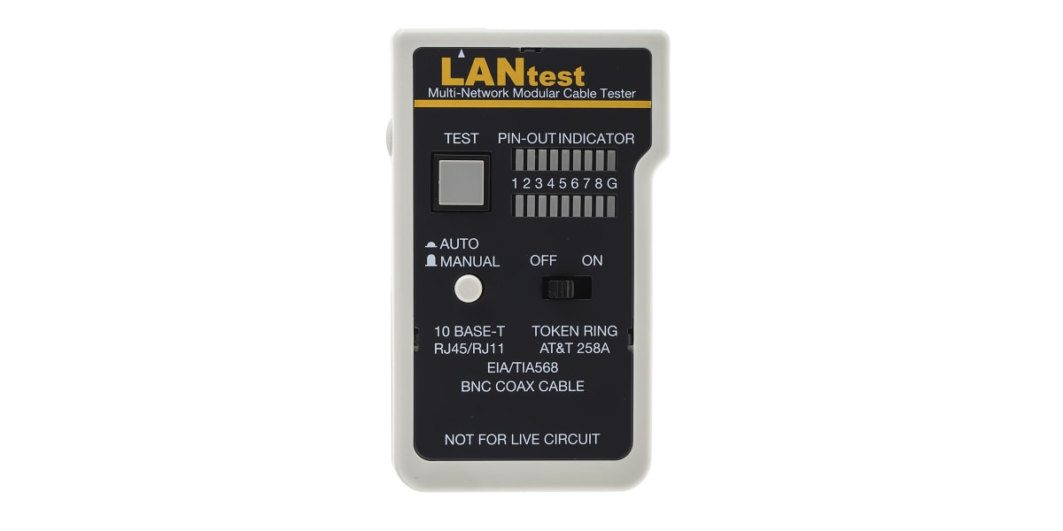 Product image for Cinch Connectors Cable Tester BNC, RJ11, RJ45