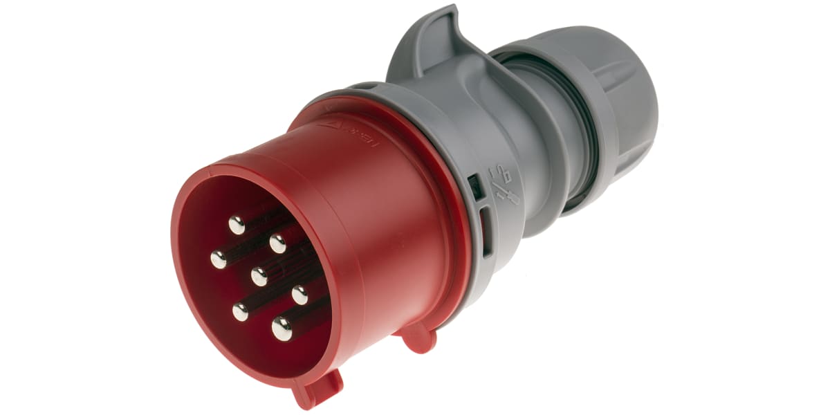 Product image for 32A 6H 6P + E 400V IP44 PLUG