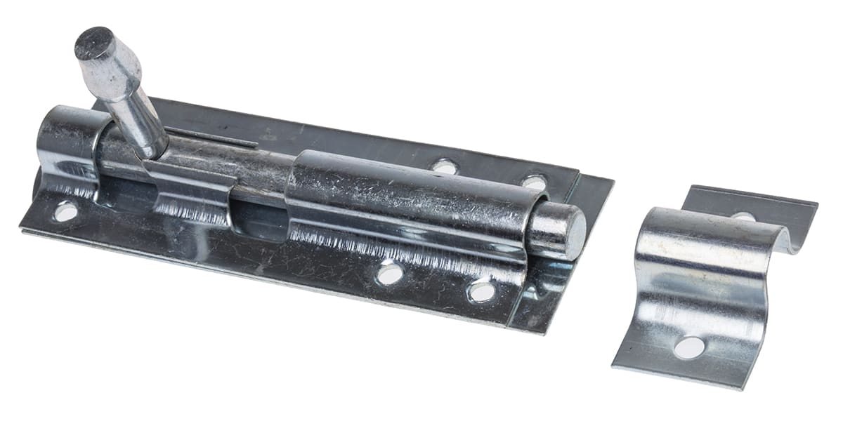 Product image for 100mm BZP Straight Tower Bolt