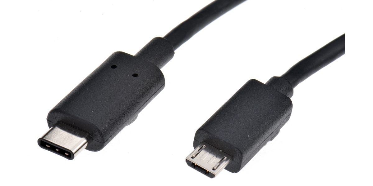 Product image for MICRO USB MALE TO TYPE C MALE 1MTR