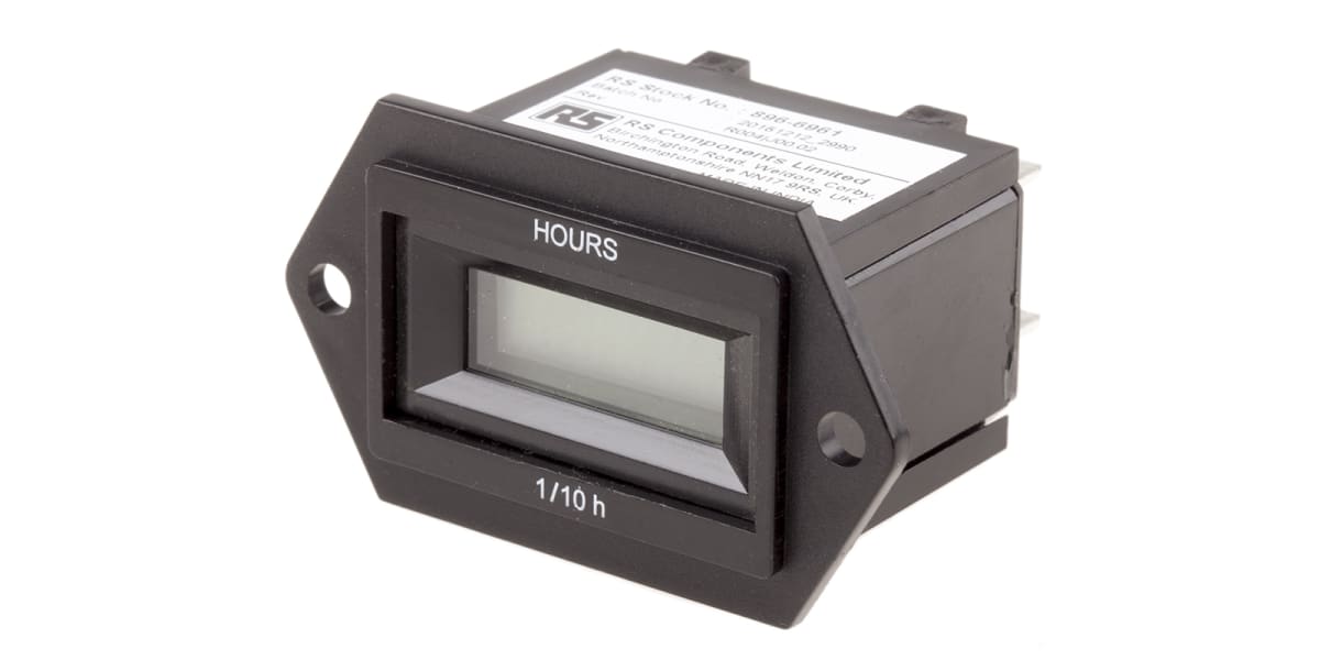 Product image for Digital Hours Run Meter 12-48Vac/dc