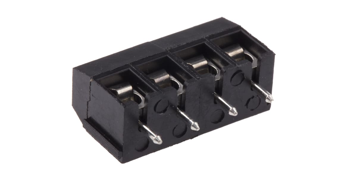 Product image for 5mm PCB terminal block, low profile, 4P