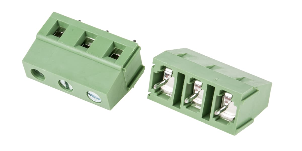 Product image for 7.5mm PCB terminal block, std profile,3P