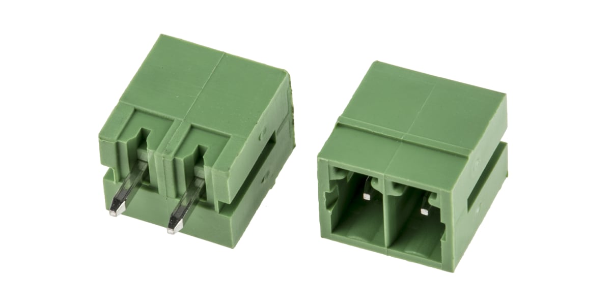 Product image for 3.81mm PCB terminal block,vert header,2P