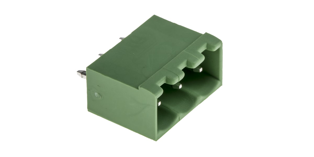 Product image for 5mm PCB terminal block, vert header, 3P