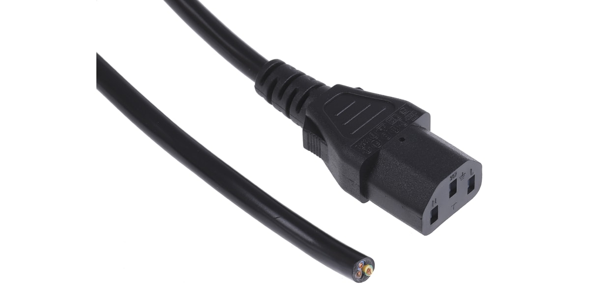 Product image for Power Cord C13 straight one end 5m
