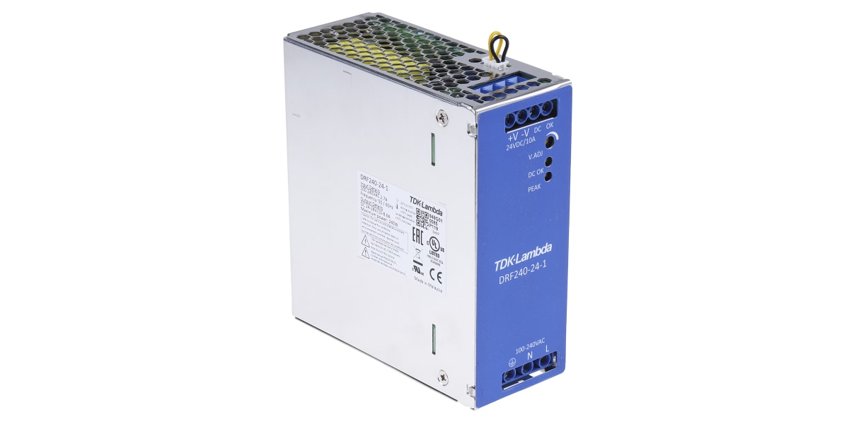 Product image for Din Rail Power supply 240W - 24V