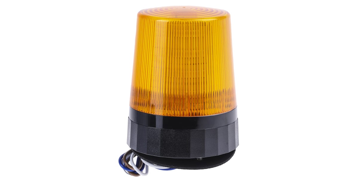 Product image for LED Beacon, Amber, Tall Prof, 110-230Vac