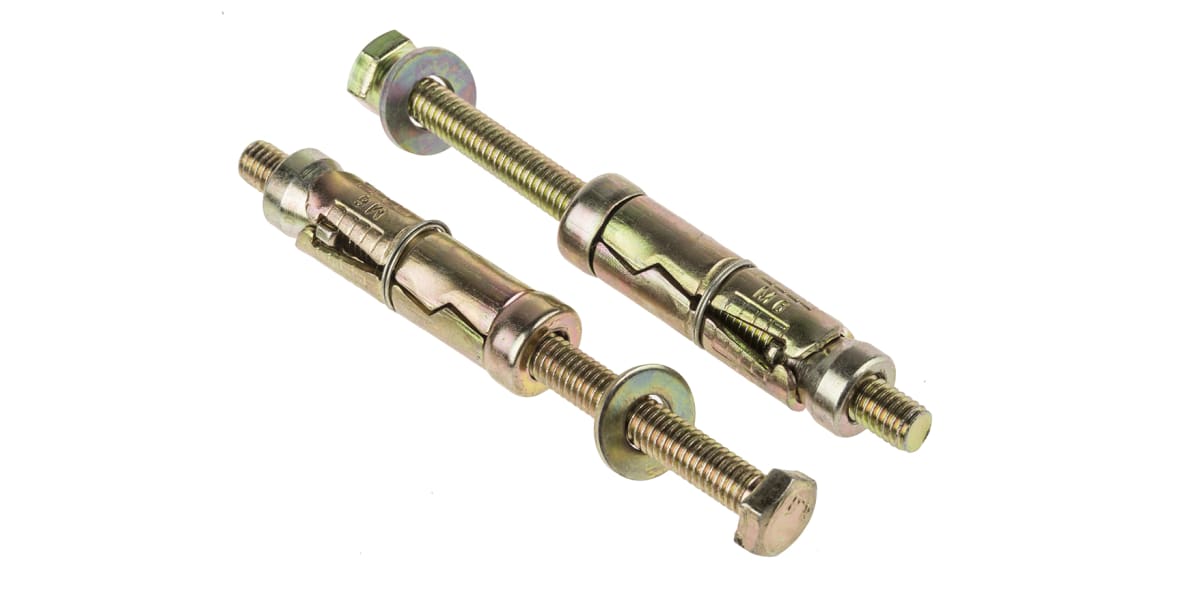 Product image for 6x40 Loose Bolt Shld Anch Zinc & Yellow