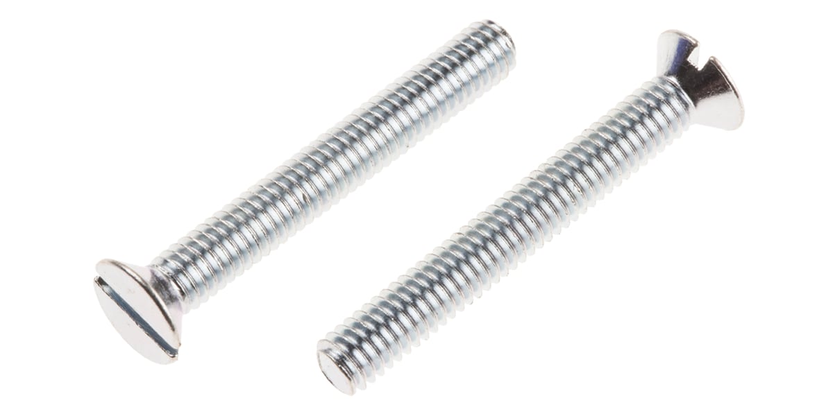 Product image for ZnPt stl slot csk head screw,M4x30mm