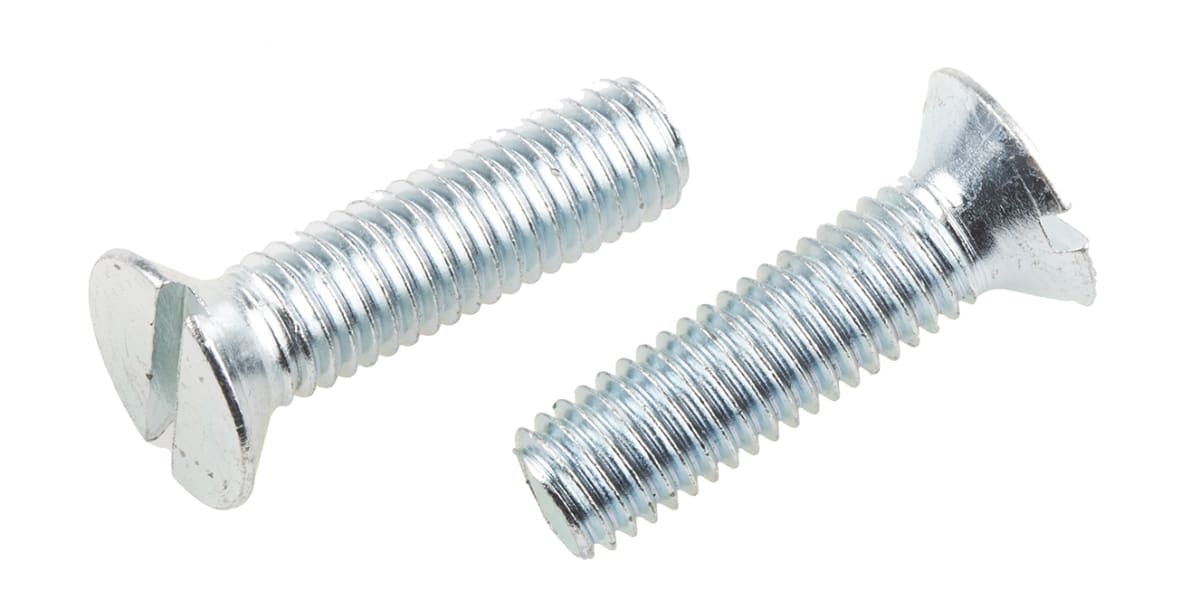 Product image for ZnPt stl slot csk head screw,M8x30mm