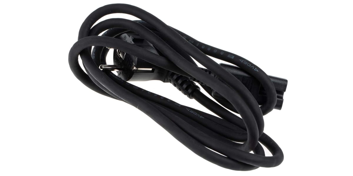 Product image for Power Cord C15 to Euro CEE7/7 2m