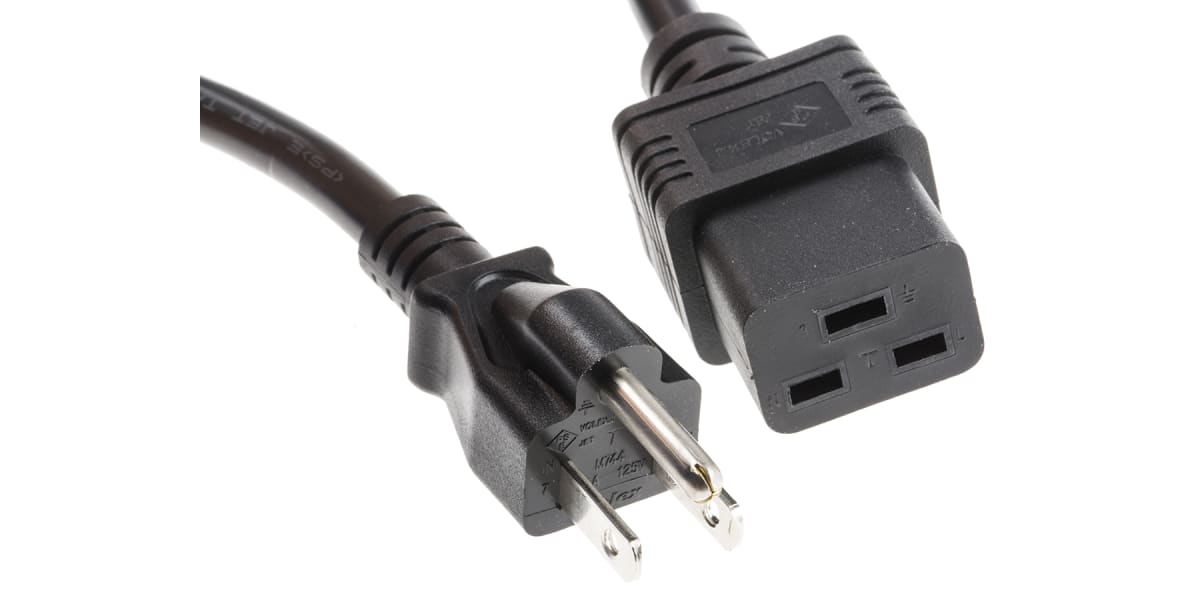 Product image for Power Cord C19 to Japan 3P 2m