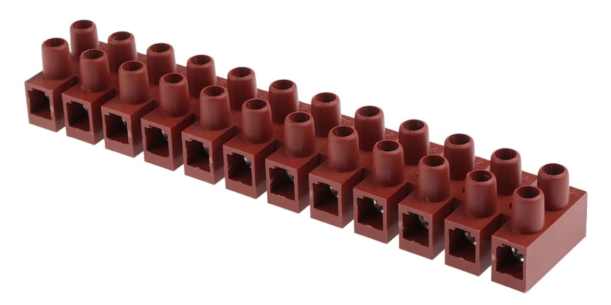 Product image for 12 POLE GLASS FILLED TERMINAL BLOCK