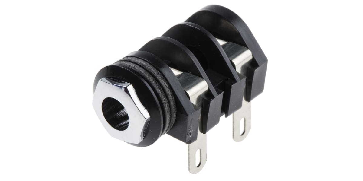 Product image for 1/4in MONO JACK SOCKET S4, BNB BLACK