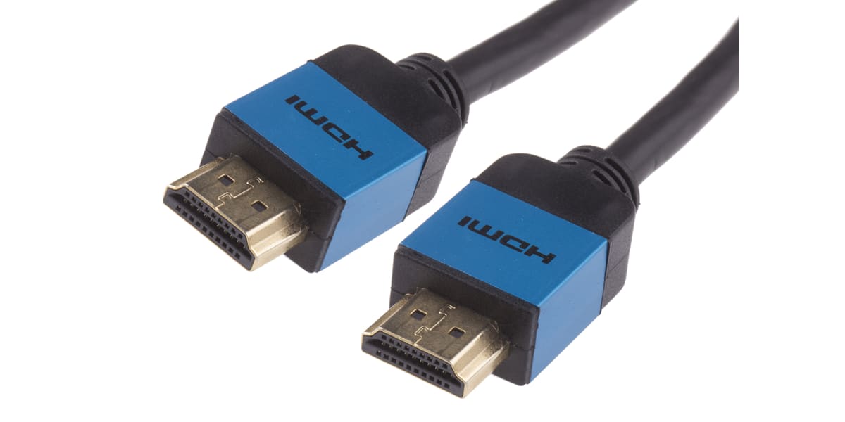 Product image for HDMI Cable, Slim Aluminium, Blue