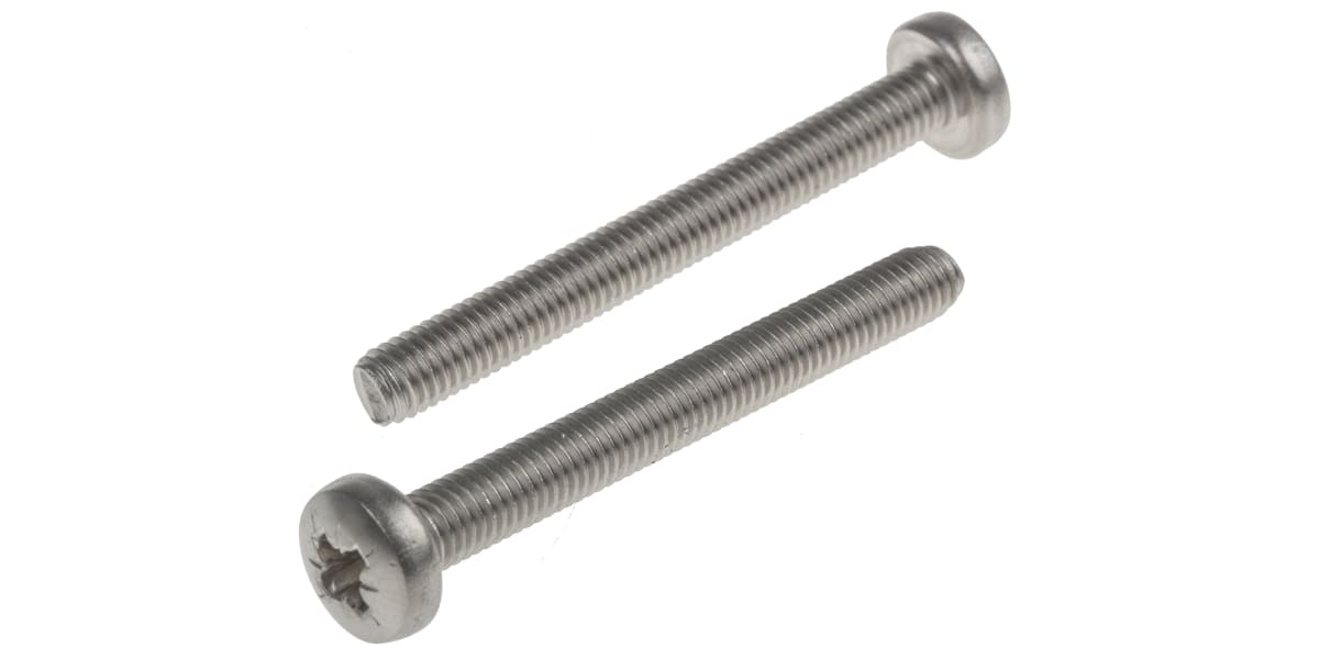 Product image for A2 S/STEEL CROSS PAN HEAD SCREW,M5X45MM