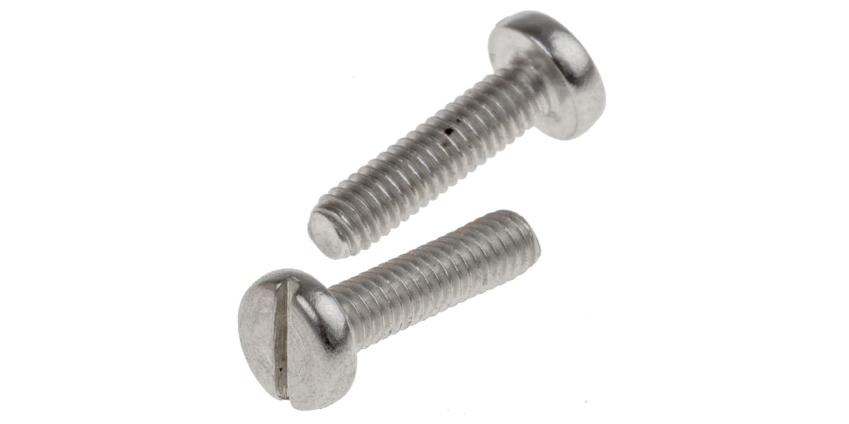 Product image for A2 s/steel slot pan head screw,M2.5x10mm