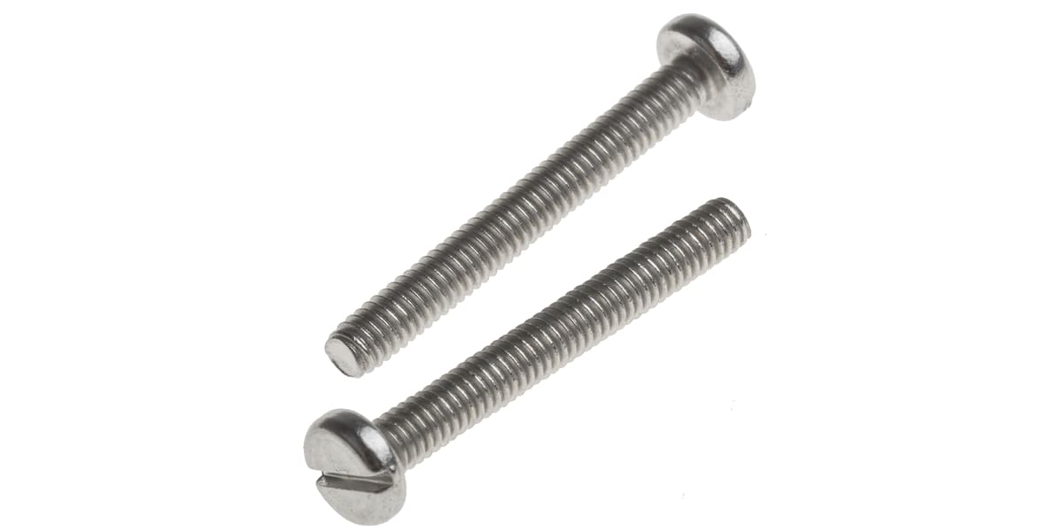 Product image for A2 s/steel slot pan head screw,M2.5x20mm