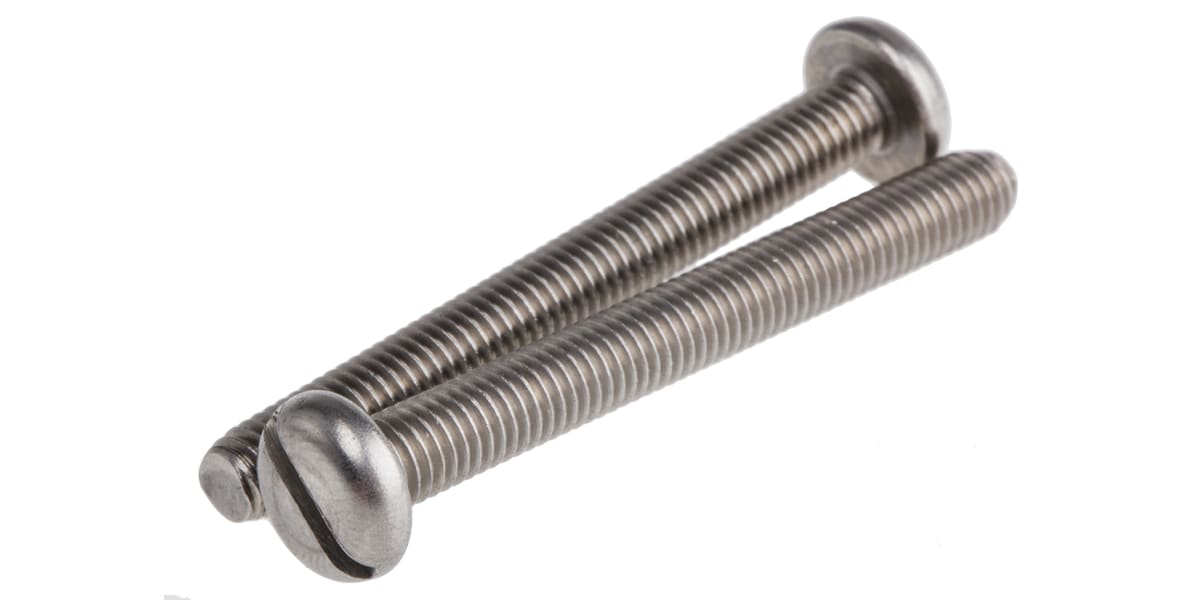 Product image for A2 s/steel slot pan head screw,M5x45mm