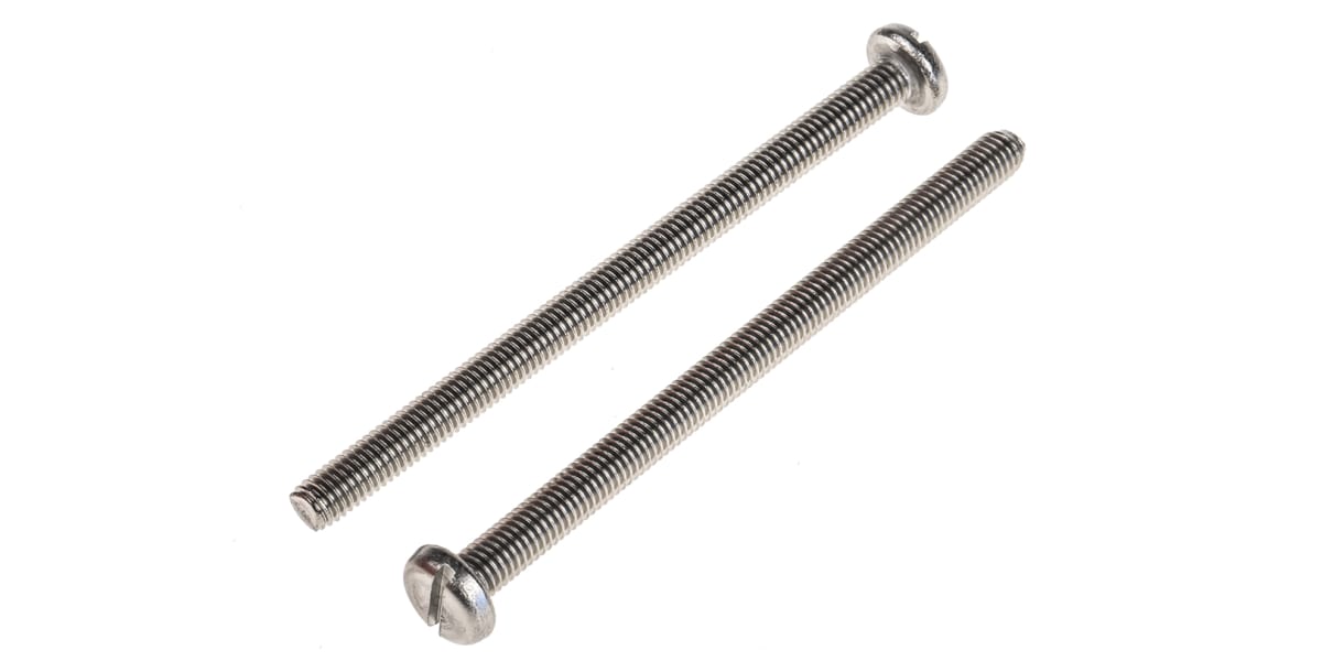Product image for A2 s/steel slot pan head screw,M5x75mm