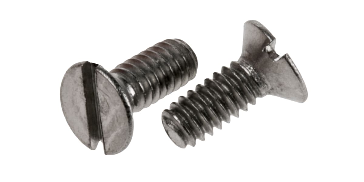 Product image for A2 s/steel slotted csk head screw,M2x4mm