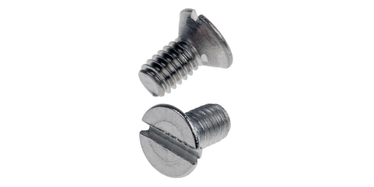 Product image for A2 s/steel slotted csk head screw,M2.5x5