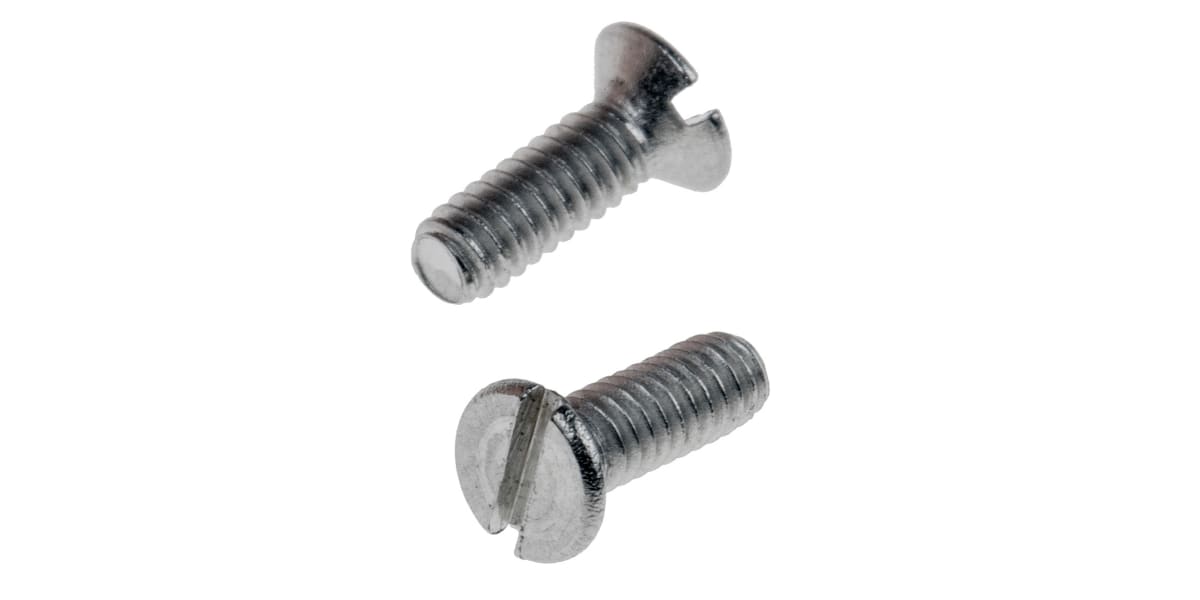 Product image for A2 s/steel slotted csk head screw,M2x6mm