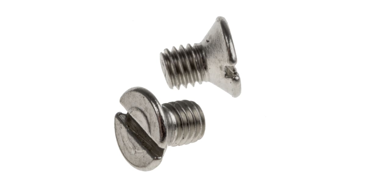 Product image for A2 s/steel slotted csk head screw,M3x5mm