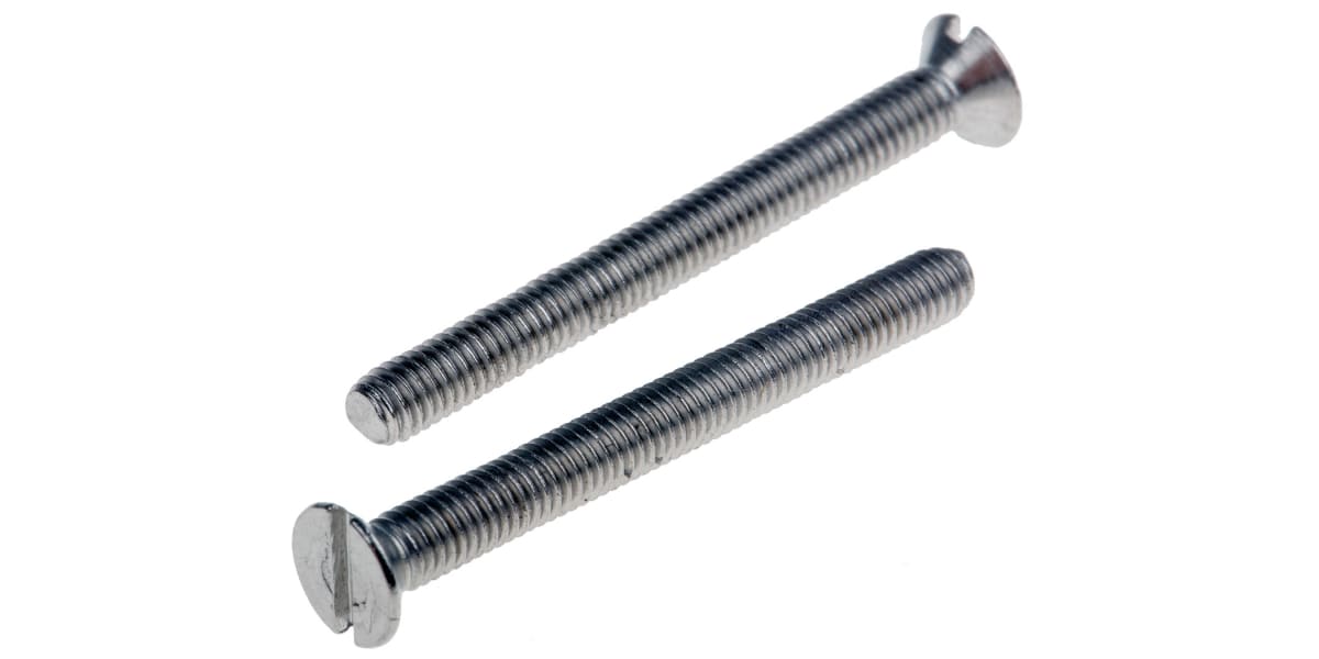 Product image for A2 s/steel slotted csk head screw,M3x30