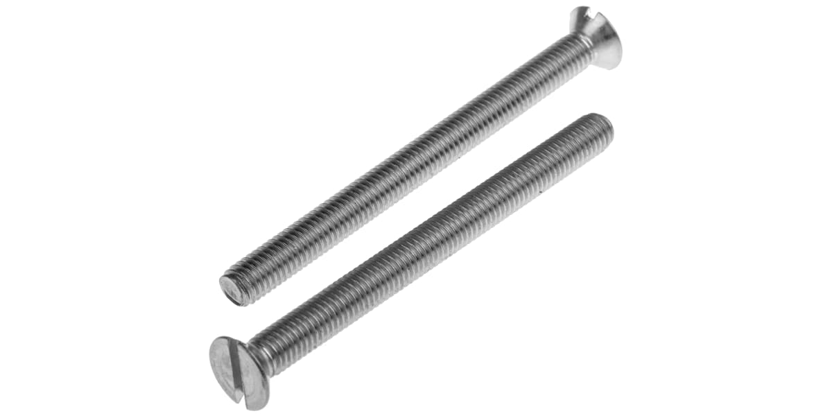 Product image for A2 s/steel slotted csk head screw,M5x60