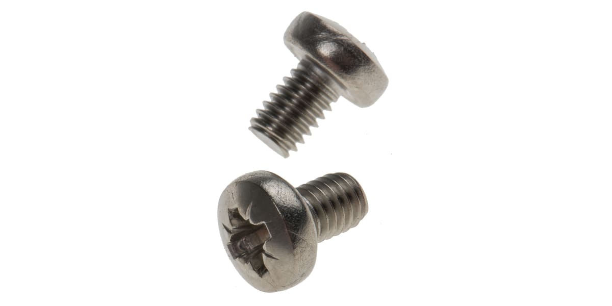 Product image for A4 s/steel cross pan head screw,M4x6mm