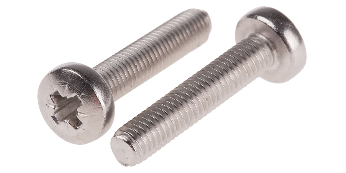 Product image for A4 s/steel cross pan head screw,M5x25mm