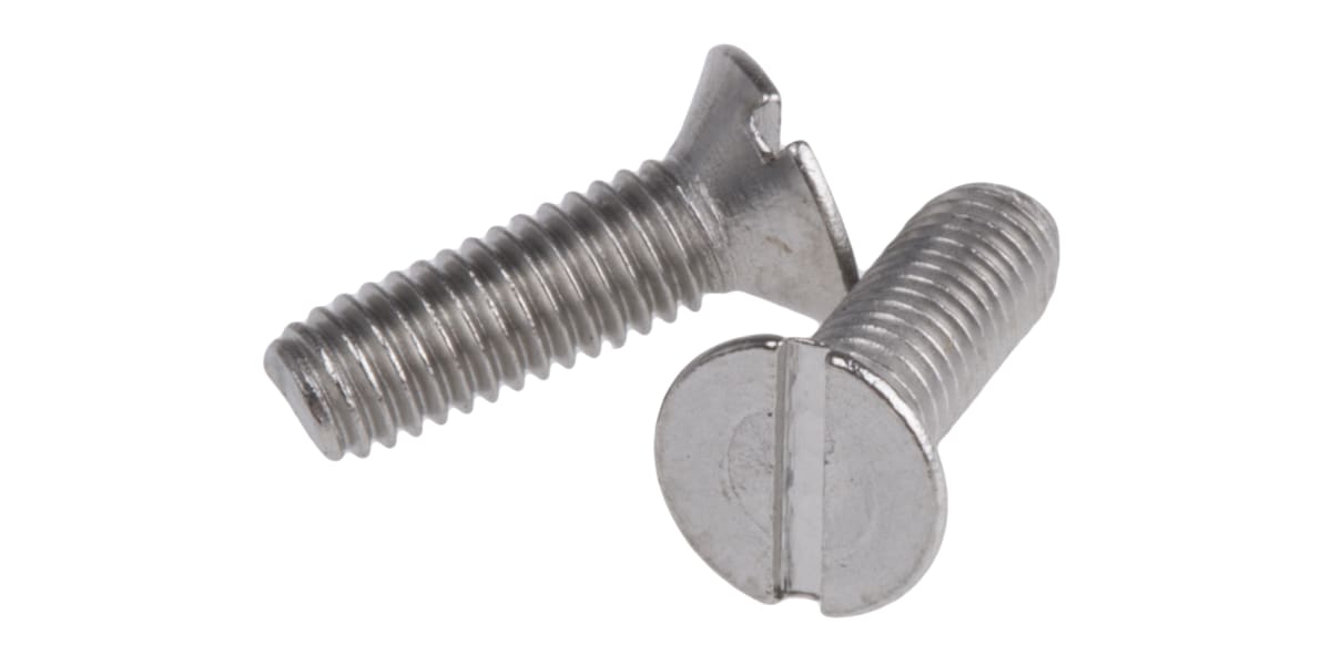 Product image for A4 s/steel slot csk head screw,M3x10mm