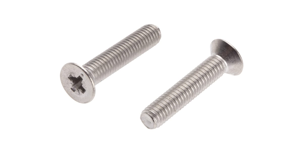 Product image for A4 s/steel cross csk head screw,M5x25mm