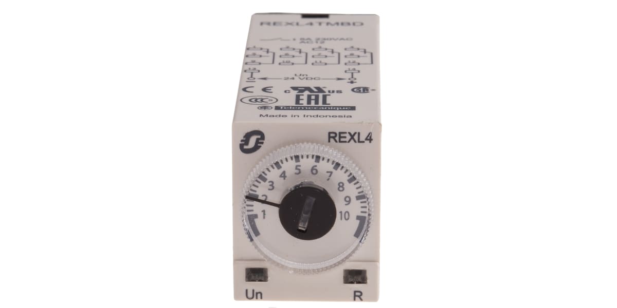 Product image for 4 CO On Delay timer 24V DC REXL4TMBD