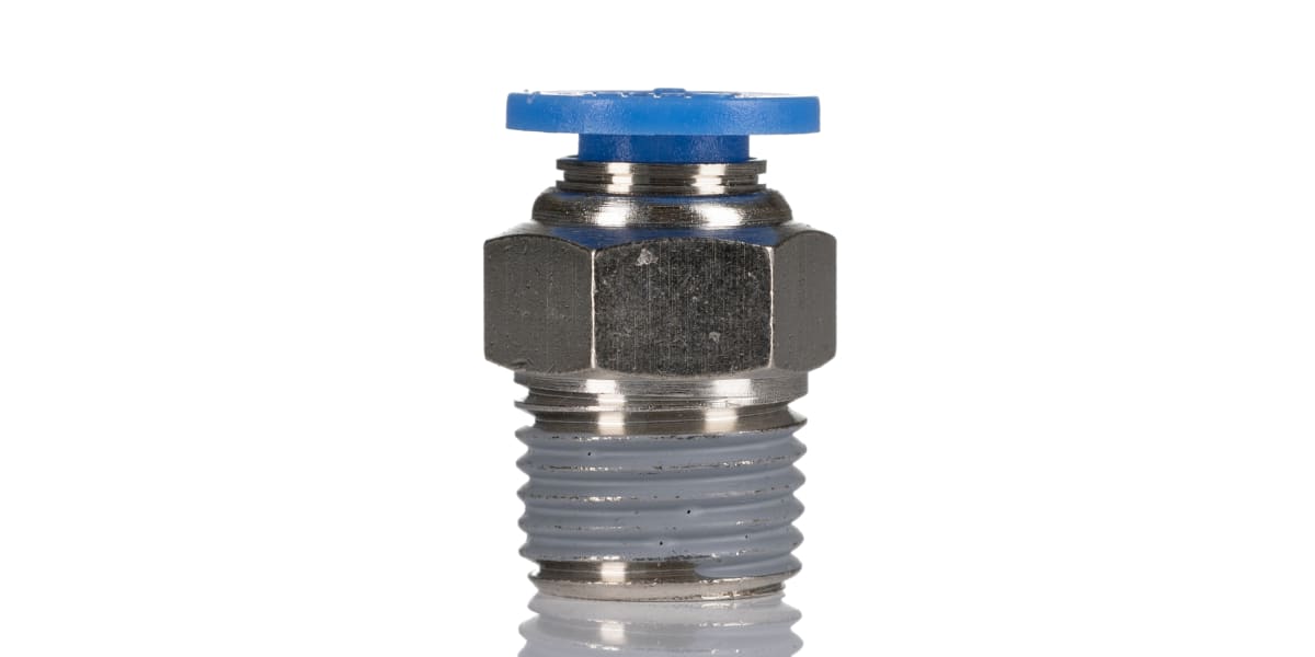 Product image for Straight Adaptor, R1/8 x 8 mm