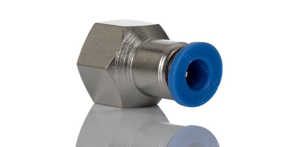 Product image for Female Straight Adaptor, R1/4" x 6 mm