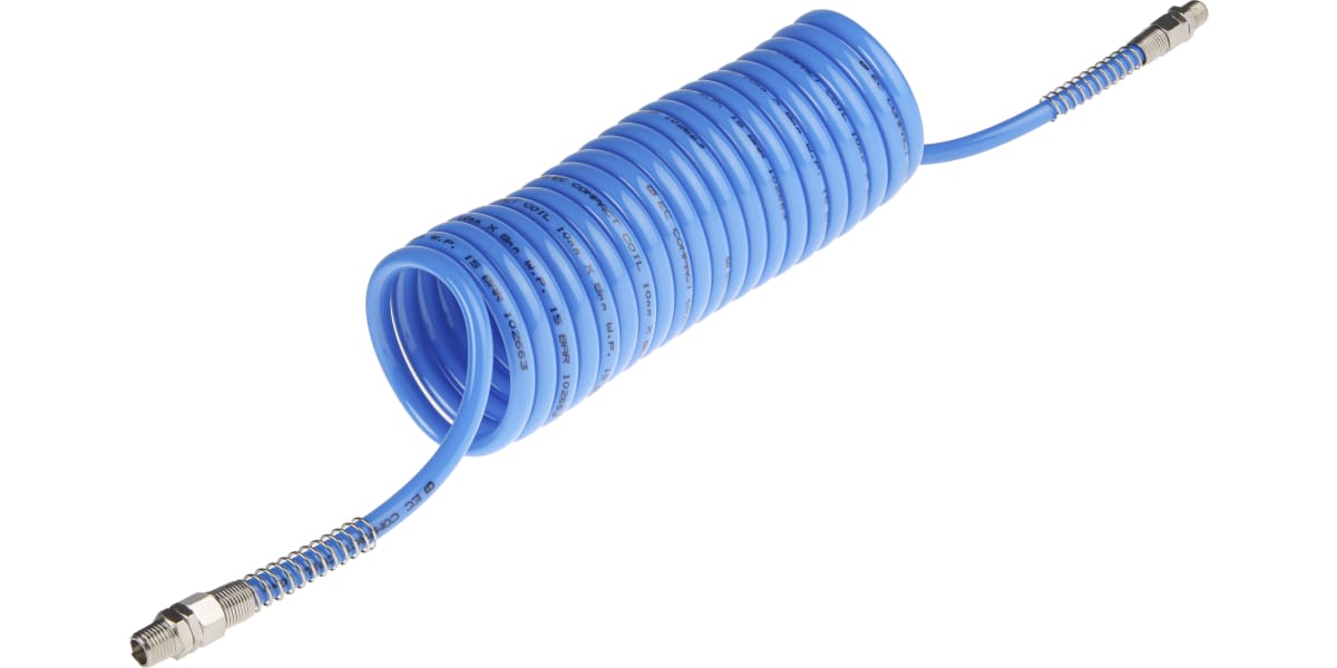 Product image for Blue Nylon Airline Coil, 10mm OD, 12.5ft