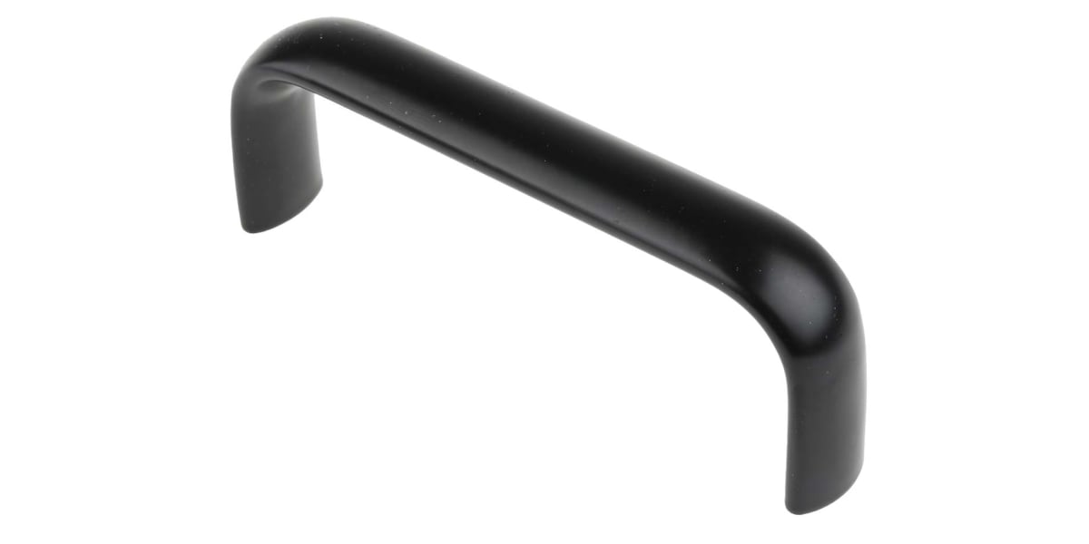 Product image for ALUMINIUM BLACK HANDLE 100X38MM