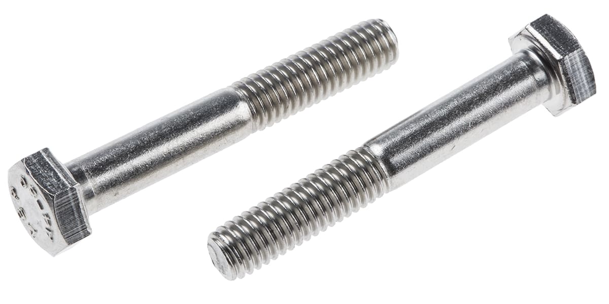 Product image for A2 s/steel hex head bolt M6 x 40mm