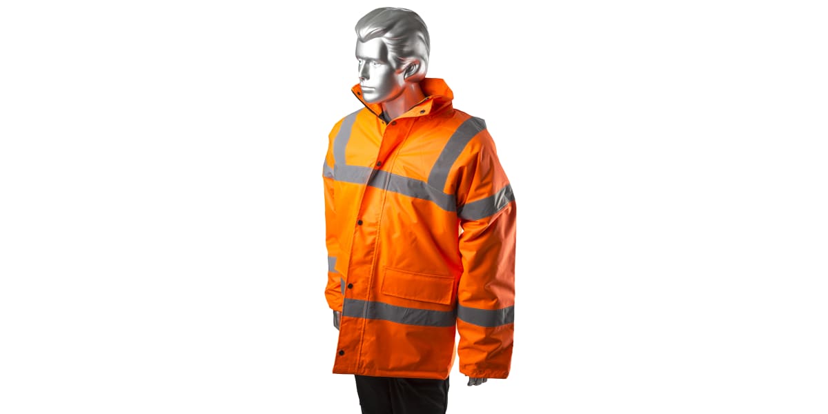 Product image for Hi-Vis Orange Motorway Jacket, S